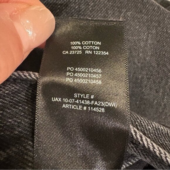 DENIM FORUM ARITZIA 90s Halle Skirt Midi Denim Black Size 29 - Picture 8 of 13